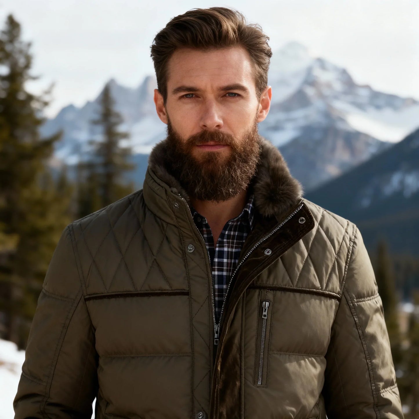 Marco | Giacca Trapuntata Invernale Foderata in Pelliccia Morbida